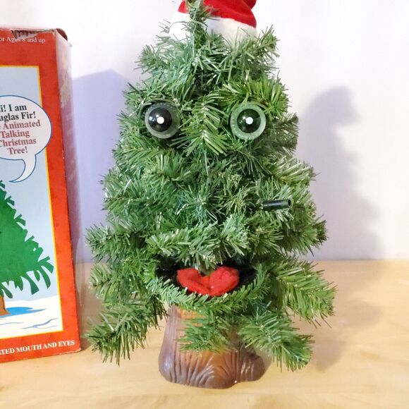 Gemmy DOUGLAS FIR TALKING TREE Animated Singing Christmas Tree Battery Powered - Picture 3 of 10